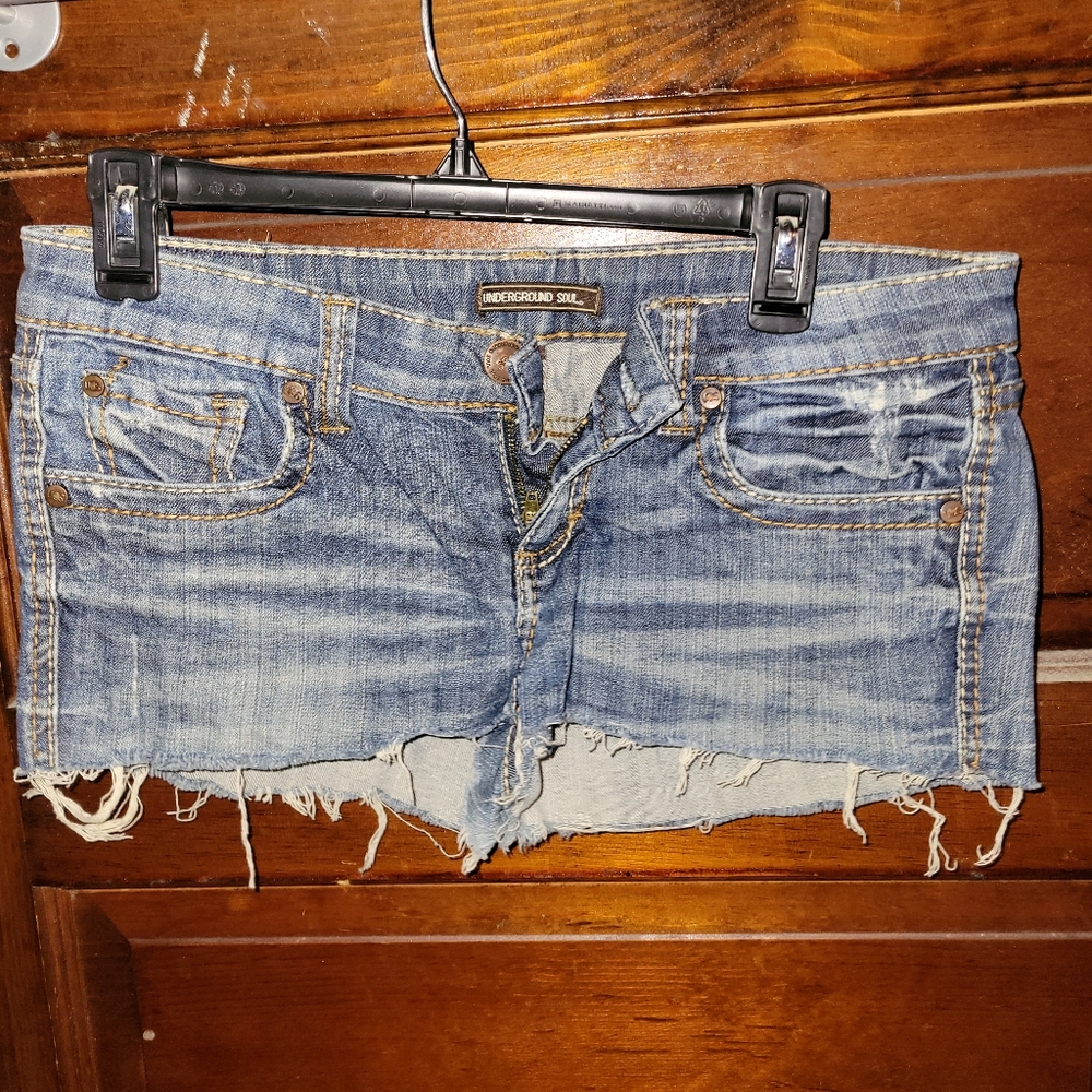 Underground Soul Distressed Cutoff Jean Shorts